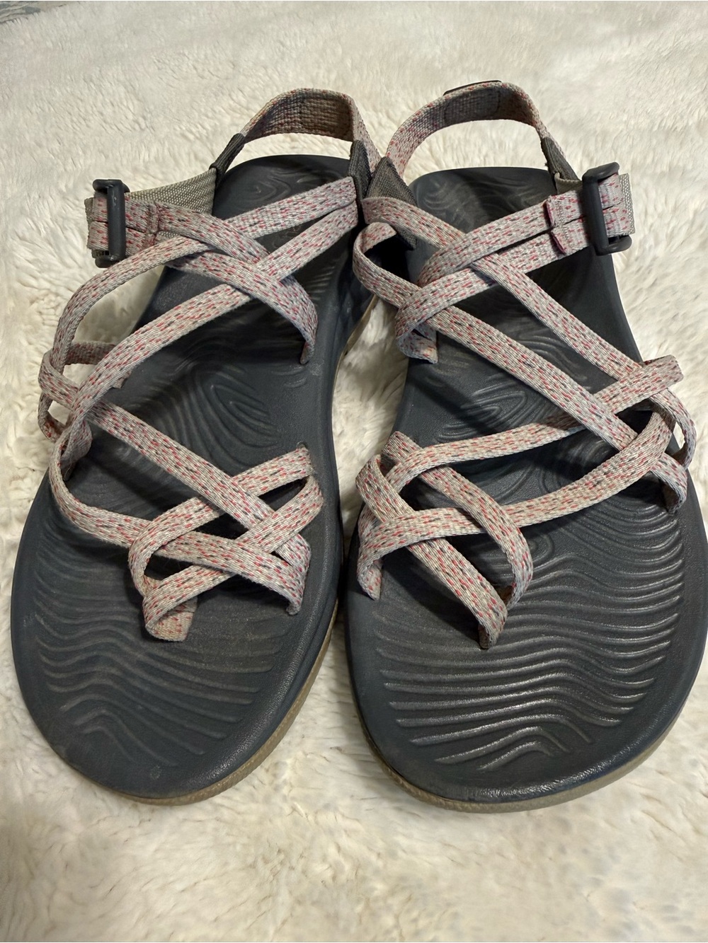 Chaco Women's ZX2 Classic Athletic Strappy Sandals Pink, Gray, Size 8M